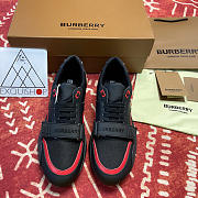 Burberry Vintage Check Leather and Mesh  Black - 3