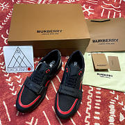 Burberry Vintage Check Leather and Mesh  Black - 4