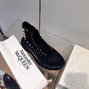 Alexander McQueen Tread Slick Lace Up Boot Black Screw - 4