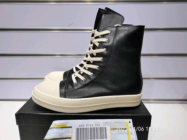 Rick Owens Leather High Shoe - 1