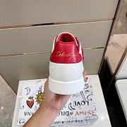 DOLCE & GABBANA  Leather Sneakers Portofino - Multicolor - 5