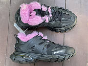 Balenciaga Track Fake Fur Black Pink (W) 668555W3CQ61050 - 5