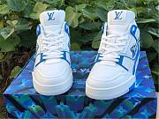 Louis Vuitton Trainer Eclipse Blue White - 6