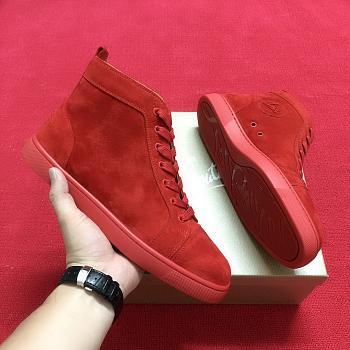 Christian Louboutin Suede High Red