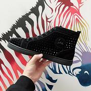 CHRISTIAN LOUBOUTIN High-top Spike-stud Suede Black  - 3