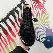 CHRISTIAN LOUBOUTIN High-top Spike-stud Suede Black  - 2