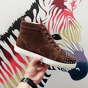 Christian Louboutin  Brown Spikes Suede  - 1