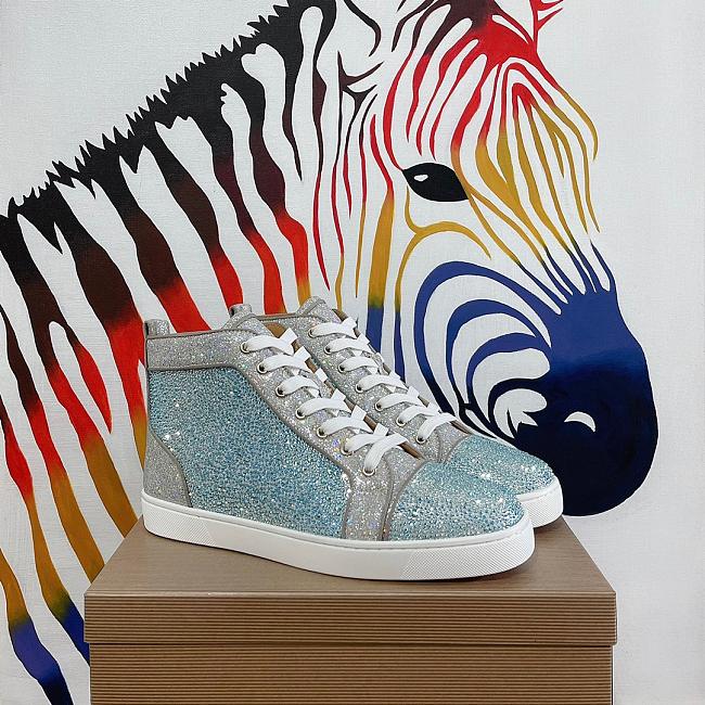 Christian Louboutin High Top  Twinkle Light Blue - 1