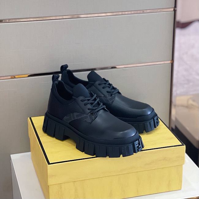 Fendi Boots Low Black Rough - 1