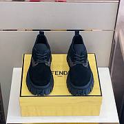 Fendi Boots Low Black Brown Suede - 2