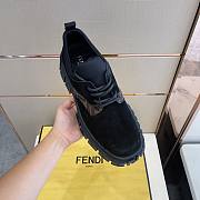 Fendi Boots Low Black Brown Suede - 3