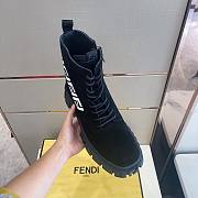 Fendi Boots High Top Black Suede - 2