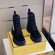 Fendi Boots High Top Black Suede - 4