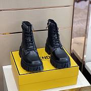 Fendi Boots High Top Black Rough - 5