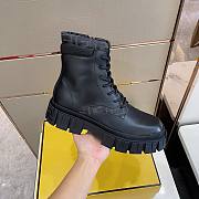 Fendi Boots High Top Black Rough - 3