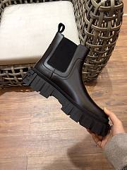 FENDI Leather Chelsea Boots - Black - 2