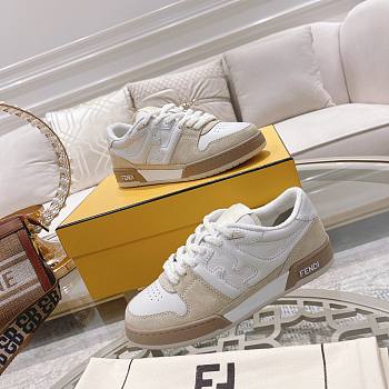 FENDI Match - White Suede Low Tops - White