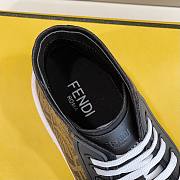 Fendi Force Karligraphy Canvas High Top White Brown - 5