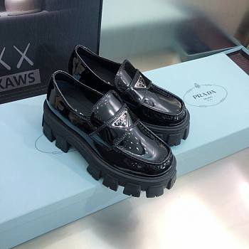 Prada Monolith Brushed Leather Loafers Black 1D663M_055_F0002_F_055