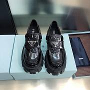 Prada Monolith Brushed Leather Loafers Black 1D663M_055_F0002_F_055 - 4