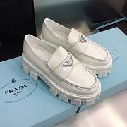 Prada Brushed Leather Loafers White 1D663M_055_F0009_F_055 - 1