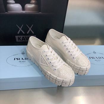 Prada Double Wheel Sequin White