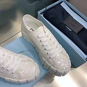 Prada Double Wheel Sequin White - 4