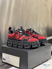 Versace Greca Labyrinth Trainers Black Red - 1