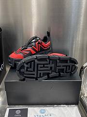 Versace Greca Labyrinth Trainers Black Red - 4