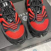 Versace Greca Labyrinth Trainers Black Red - 3