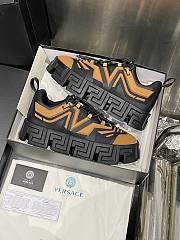 Versace Greca Labyrinth Trainers Black Brown - 5