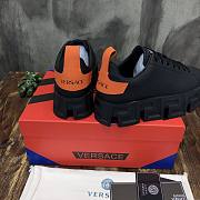 Versace Greca Labyrinth Trainers Black Orange Back  - 4