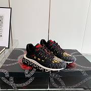 Versace Chain Reaction Sneaker Black Yellow - 1