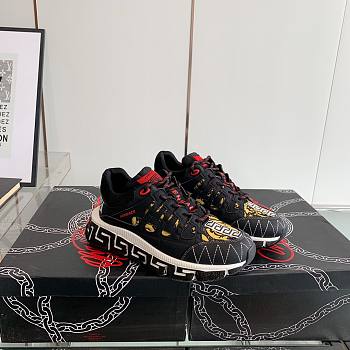 Versace Chain Reaction Sneaker Black Yellow