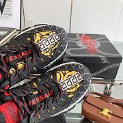 Versace Chain Reaction Sneaker Black Yellow - 2