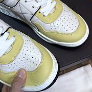 Valentino One Stud Nappa Leather  White Yellow - 4