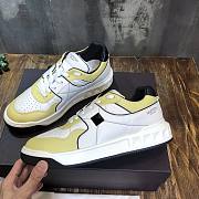 Valentino One Stud Nappa Leather  White Yellow - 3