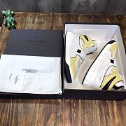 Valentino One Stud Nappa Leather High White Yellow - 2