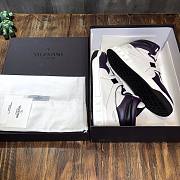 Valentino One Stud Nappa Leather High White Purple - 2