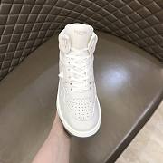 Valentino One Stud Nappa Leather High White - 4