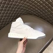 Valentino One Stud Nappa Leather High White - 3