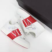 Valentino Garavani Band Leather White Red - 6