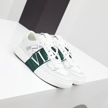 Valentino Garavani Band Leather White Green