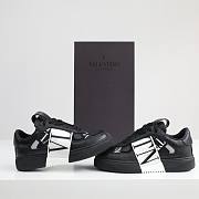 Valentino Garavani Band Leather  Mid Black White  - 2