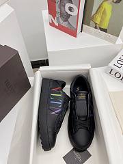 Valentino Garavani Band Leather Black Colour Word  - 4