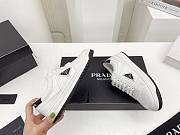 Prada Downtown Perforated Leather Low White  - 2