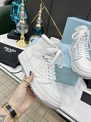 Prada Perforated Leather High Top White  - 1