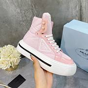 Prada Milano Low High Top White Pink - 1