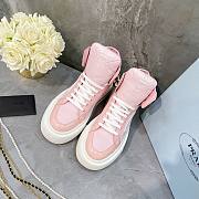 Prada Milano Low High Top White Pink - 6