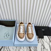 Prada Milano Low Low White Brown - 5